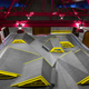 Illustration for article titled A Mountain Range of Shelves Turns This Kids' Library Into a Playground